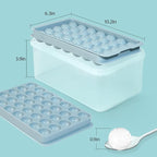 Ice Cube Trays with Lid and Bin, 1.0 IN Small Round Ice Cube Mold - Image 5