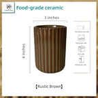 TOPYOKK Stoneware Coffee Bar Utensil Holder Tea & Coffee Spoon & Stirrer Holder - Image 5