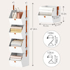 Homsorout Hanging Closet Organizer 4 Tier - Image 3
