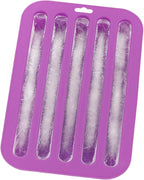 HIC Kitchen Silicone Water Bottle Ice Tray, Makes 5 Long Ice Sticks - Image 3
