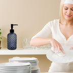 Glass Dish Soap Dispenser for Kitchen, 13.5oz Refillable Liquid Hand Soap - Image 6