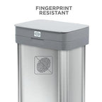 Clorox 13 Gallon Trash Can - 50L Kitchen Trash Can - Rectangular Stainless - Image 9