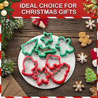 Christmas Cookie Cutter Set - 8 Piece Holiday Cookies Molds with Comfort Grip for Xmas Party Supplies/Favors - Including Glove, Snowman, Gingerbread Man, Star, Snowflakes, Christmas Tree, etc - Image 6