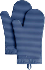 KITCHENAID Ribbed Soft Silicone Oven Mitt 2-Pack Set by KitchenAid