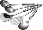 5 PCS Cooking Utensils Set Stainless Steel Kitchen Utensils Gadgets Resistant by LKEREJOL