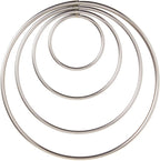 Ateco 4 Piece Stainless Steel Plain Edge Round Cutters Set in Graduated Sizes - Image 4