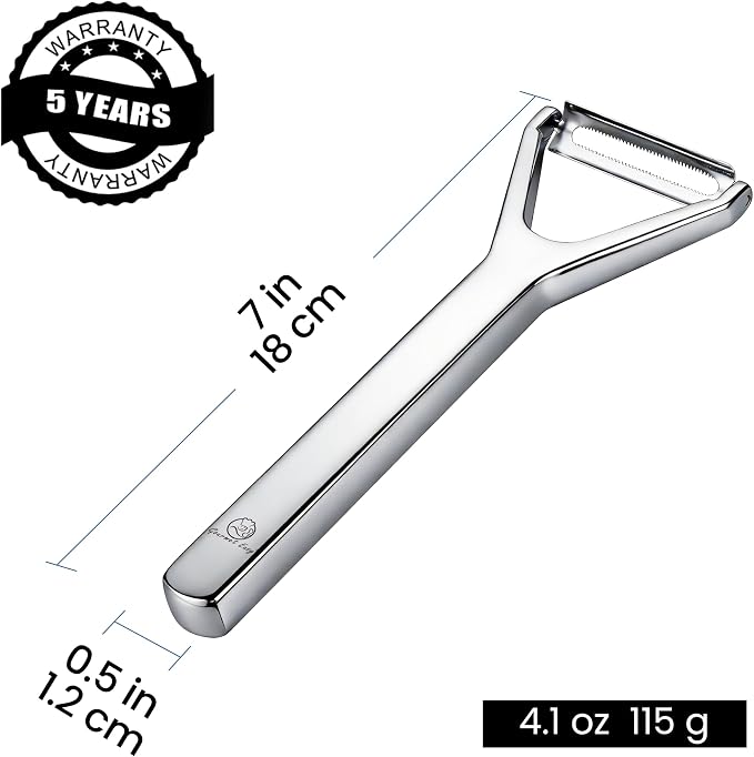 Vegetable Peeler, Ultra-Sharp Ergonomic Stainless Steel Potato Peeler, - Image 9