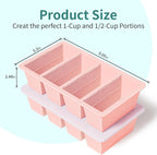 Silicone Freezer Tray for Sauce Cube: GGOW Silicone Freezing Tray for Broth - Image 3