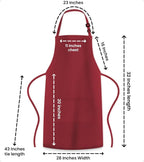 Adjustable Bib Apron 100% Polyester Kitchen Aprons Waterdrop Resistant Aprons - Image 7