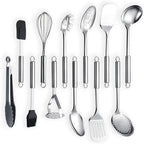 Berglander Cooking Utensil Set 12 Piece Stainless Steel Kitchen Tool Set by Berglander