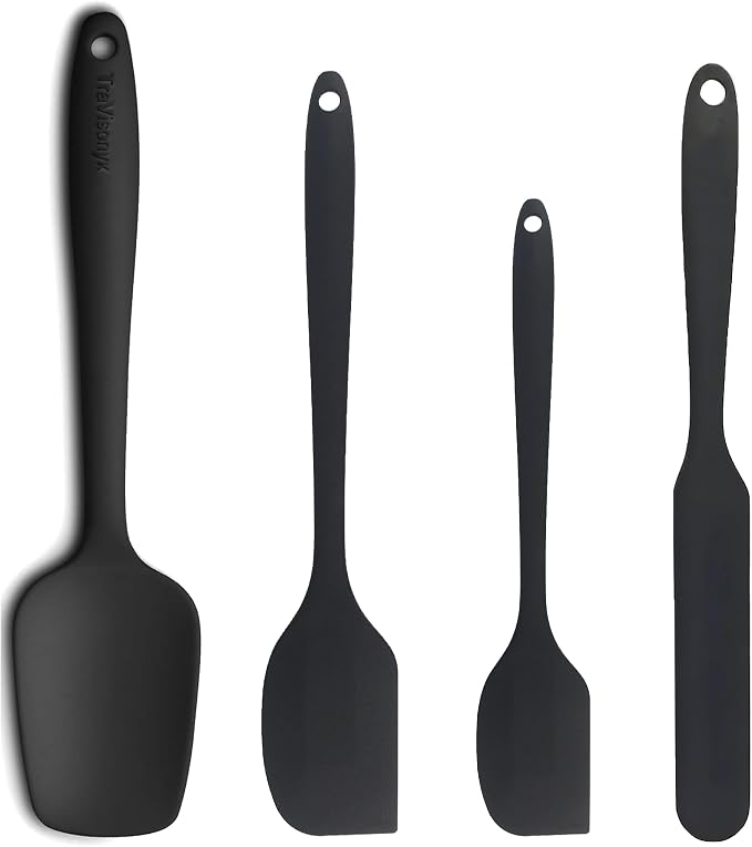 4 Pcs Silicone Spatula, Food Grade Rubber Spatula, Spatulas Silicone Heat by Unknown