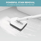 nacena Shower Scrubber with Long Handle, 3 in 1 Tile Tub Scrubber Brush with 3 - Image 5