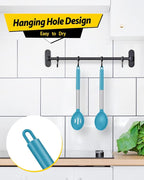 Pack of 2 Large Silicone Cooking Spoons, Non Stick Solid Basting Spoon - Image 5