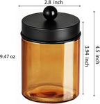 3 Pack Apothecary Jar Canisters Bathroom Vanity Organizer - Image 7