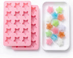 Cute Ice Cube Trays Silicone Chocolate Mold Wax Melt Molds Easy Release Ice by MayeBridge