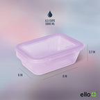 Ello Snap & Nest 10-Piece 4.5 Cup Plastic Meal Prep Set, Reusable Food - Image 7