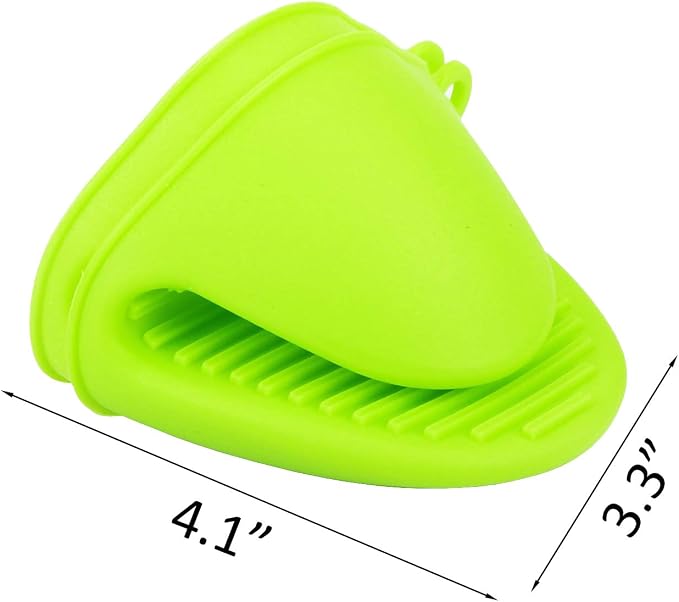 2 Pairs Mini Oven Gloves Silicone Heat Resistant Cooking Pinch Mitts Potholder - Image 5