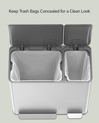 Lovewind Dual Trash and Recycling Bins - Image 7
