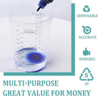 Taeku Measuring Cups Plastic, 8 oz Disposable Clear Epoxy Cups - Image 9