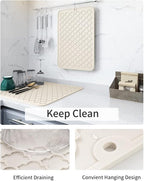 AMOAMI-Dish Drying Mats for Kitchen Counter-Silicone Dish Drying Mat-Kitchen - Image 2