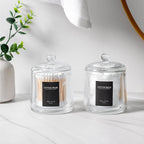Qtip Holder Thick Glass Apothecary Jars - Image 7