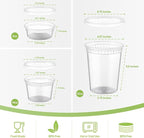 AOZITA 48 Sets Plastic Deli Containers - Image 2
