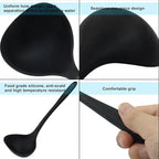 Jiozermi 2 Pcs Silicone Soup Ladle, 12-Inch Long Handle Ladle Spoon, Heat - Image 4