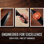 Kitchen Knife Set with Block, Chef Knives, Bread Knife, all in one - Image 7