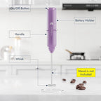 Powerful Milk Frother Handheld Foam Maker, Mini Whisk Drink Mixer - Image 3
