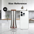 Aelga Salt and Pepper Grinder Set - 4oz Glass Manual Pepper Mill with 5-Level - Image 4
