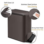 TIPGO Slim Bathroom Trash Can - Image 4