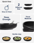 LE TAUCI Pasta Bowls 45 oz, Salad Bowls Set - Image 4