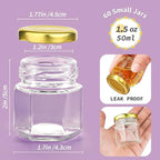 Syntic 60 Pcs Small Glass Containers - Image 6