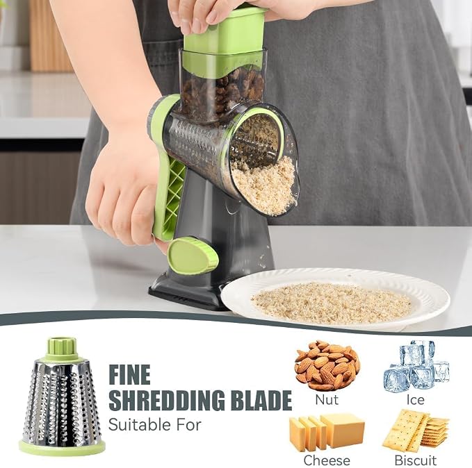 KEOUKE Rotary Cheese Grater Pro 6 in 1 - Image 4
