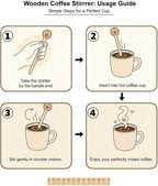 Coffee Stirrers Stir Sticks Wooden Beverage Mixer - Image 3