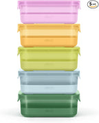 Ello Plastic 3.7 Cup Meal Prep Set 10 Pc, 5 Pack Set by Ello