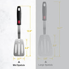 Stainless Steel Spatula, Flexible Metal Slotted Turner - Image 7
