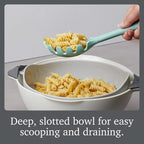 Tovolo Pasta Claw Spaghetti Spoon Scoop Aqua Seafoam Green Silicone Pasta Spoon - Image 2