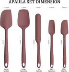 Coukre Silicone Spatula Set of 5, High Temperature Resistant, Food Grade - Image 2