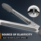 Kitchen Tongs with Silicone Tips - Image 4
