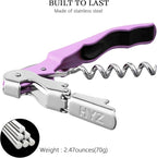 HYZ 2-Pack Wine Opener Waiter Corkscrew, Professional Wine Key - Image 6