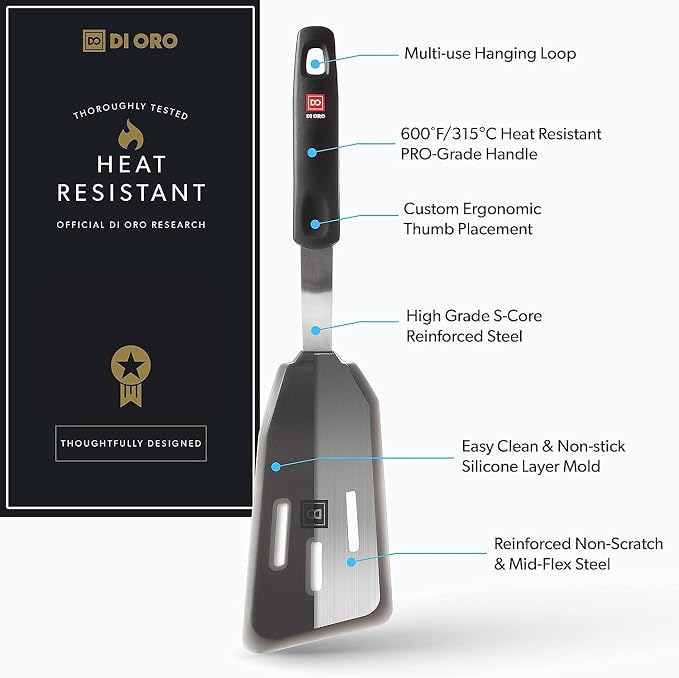 DI ORO Silicone Fish Spatula - Image 2