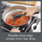 Tovolo Flex Core Small Silicone Ladle Charcoal Gray Heat Safe Silicone Soup - Image 3