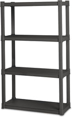 Sterilite 2-Pack 4 Shelf Unit, Heavy-Duty Shelving Storage and Utility Rack - Image 9