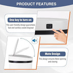 PayLessHere | 13 Gallon Stainless Steel Trash Can | White | Automatic Touchless - Image 5