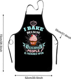 Baking Apron for Women I Baking Because People Is Frowned Aprons Gifts for Men - Image 4