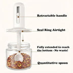 Povinmos® 3 Piece Glass Salt Container | Storage | Pepper, Table Salt, Gourmet - Image 5