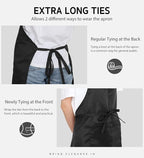 Syntus Apron for Men Women, Adjustable Cooking Kitchen Chef Aprons - Image 6
