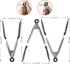 Mini Silicone Serving Tongs Set of 3, Small Kitchen Tongs - Image 2