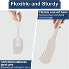 4 Pcs Silicone Spatula Set, 11.4 In, 600°F Heat Resistant Rubber Spatulas - Image 5